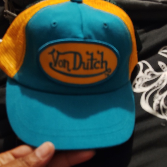 Von Dutch NEW Baby Kids Black Pink Trucker Hat Vintage VTG 90s Snap Back - Picture 3 of 5